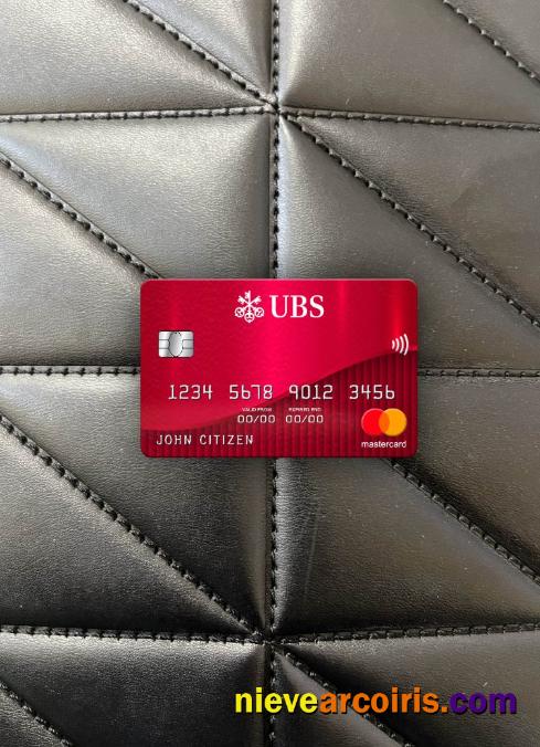 Switzerland UBS bank mastercard photolook
